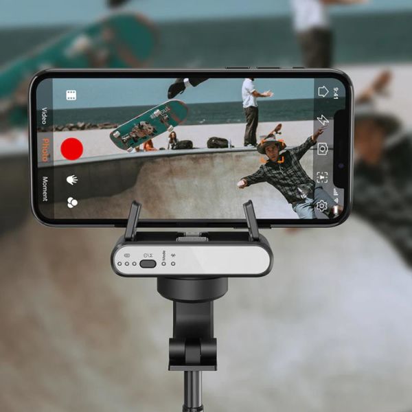 Hohem iSteady Q Siyah Cep Telefonları için Uzatılabilir Çubuklu Stabilizer Gimbal