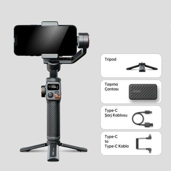 Hohem iSteady M6 Cep Telefonu için 3 Eksenli Gimbal Stabilizer