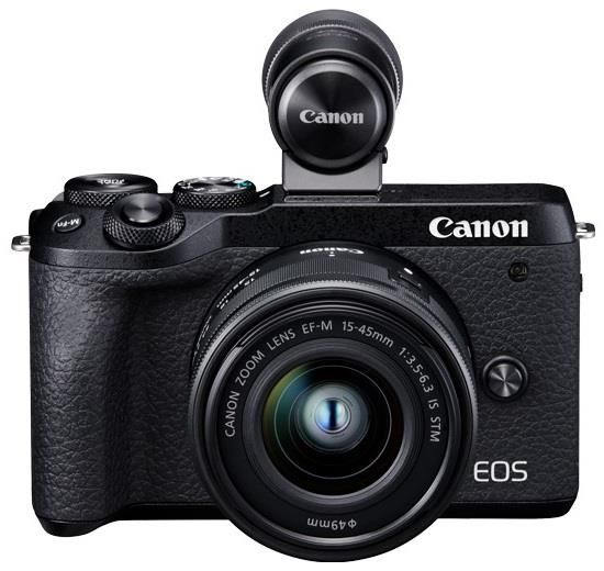 Canon EOS M6 Mark II 15-45mm Lens + EVF-DC2 Elektronik Vizör