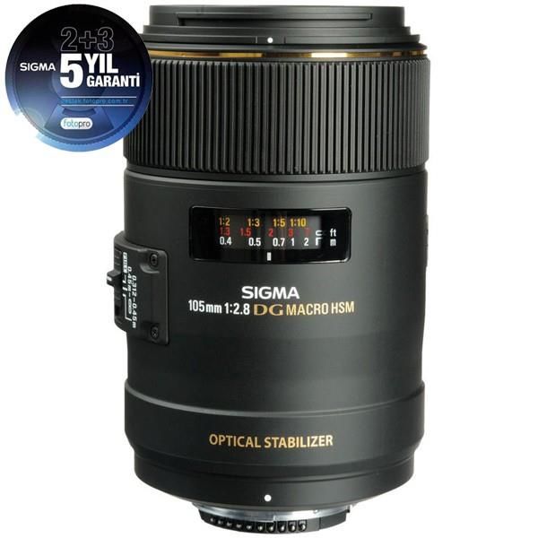 Sigma 105mm f/2.8 EX DG Macro OS Lens