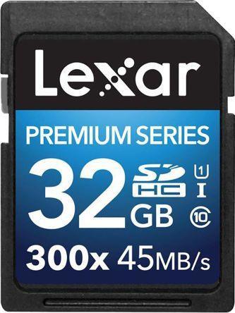 Lexar 32GB 300X Premium II SDHC Hafıza Kartı Class10 U1 45MB/sn