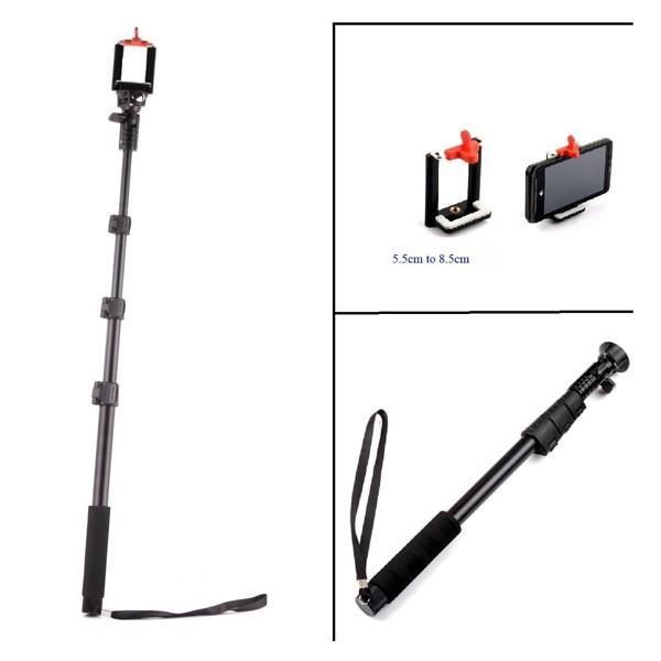 Yunteng Aksiyon Kameralar için 125cm Monopod