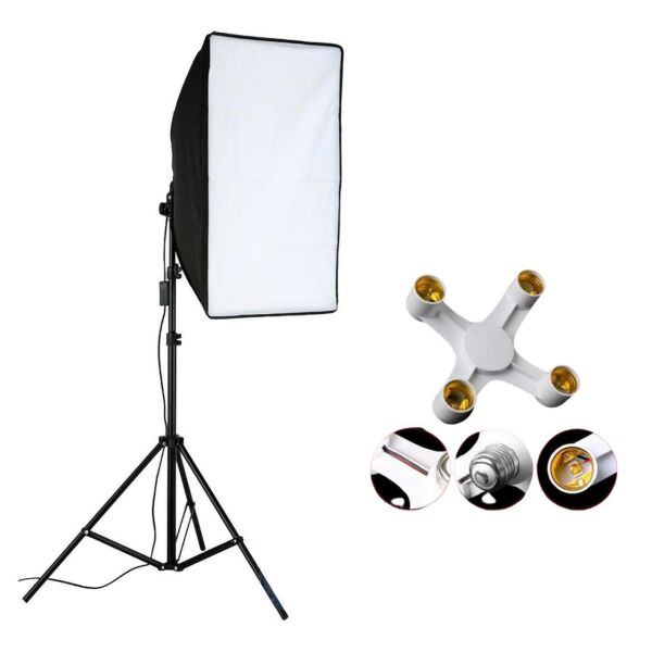 50x70 Softbox 4 Duylu Sürekli Işık Seti