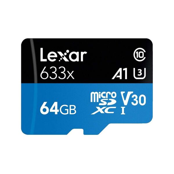 LEXAR 64GB Micro SD UHS-I 633X 100mb/s