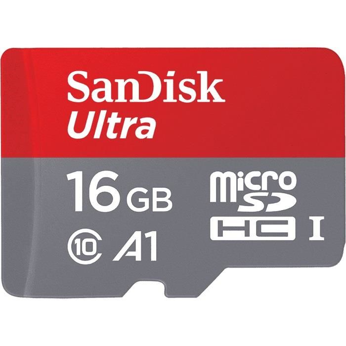 Sandisk Ultra Android 16GB microSD 98MB/s A1 Class 10 UHS-I
