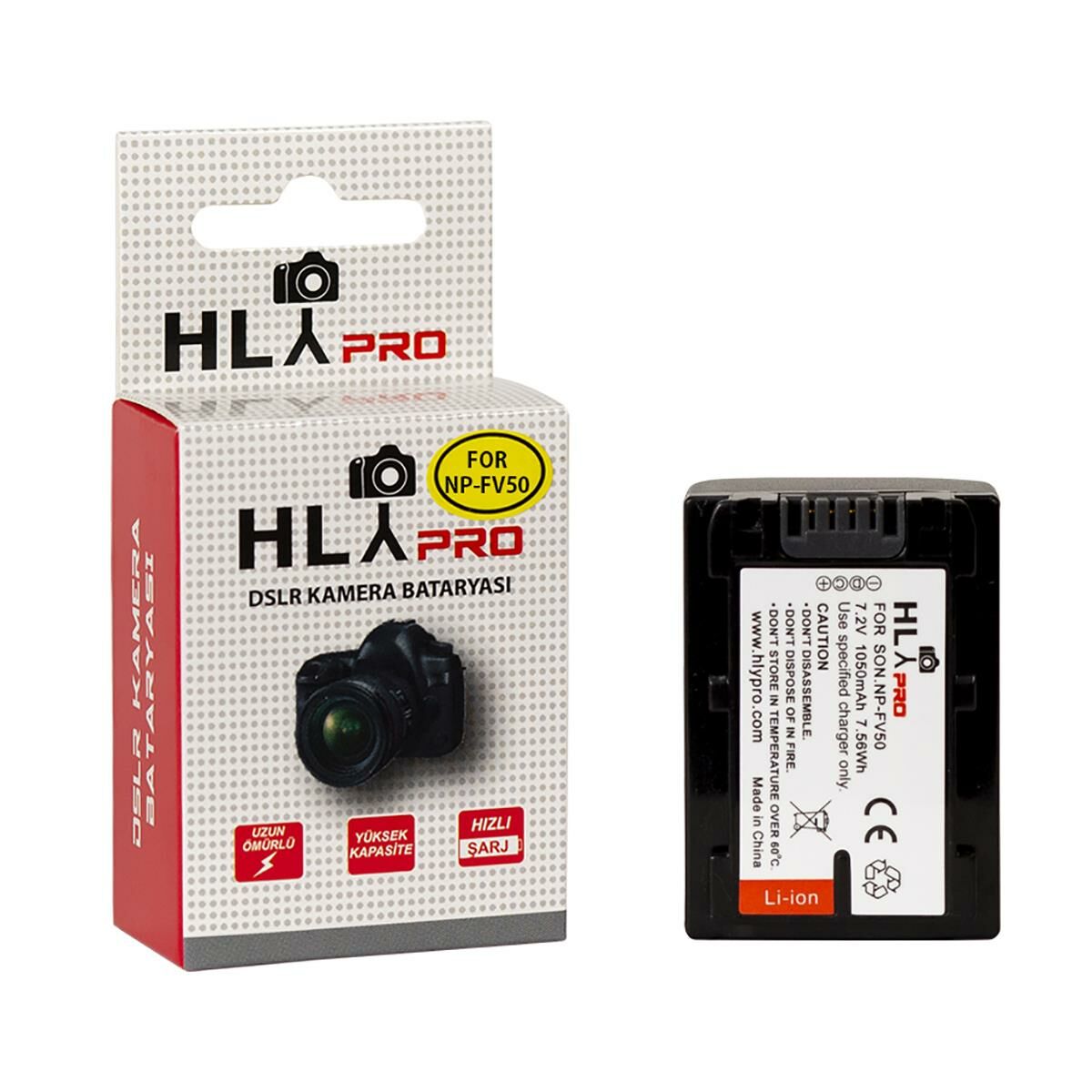 Hlypro Sony HDR-CX105 NP-FV50 Batarya