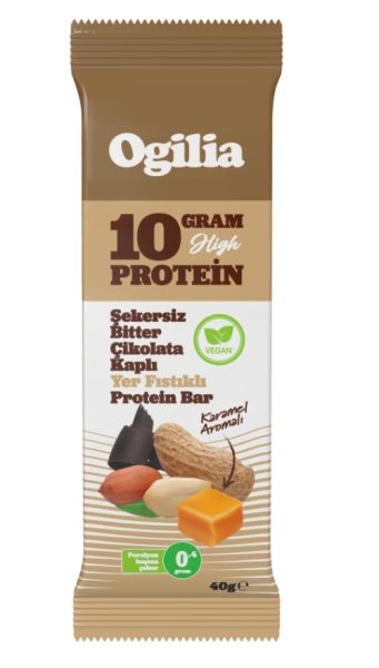 Ogilia - Yer Fıstıklı Yüksek Proteinli Bar 12'lİ