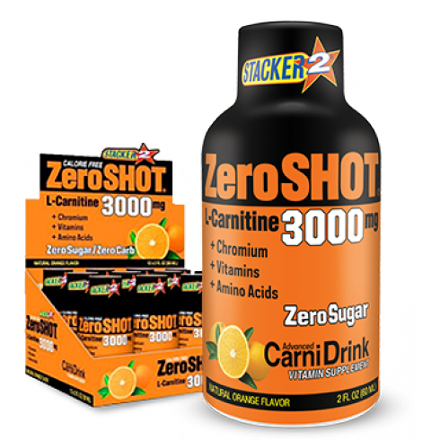 ZeroShot 60 mL 3000Mg L-Carnitine 12 Adet