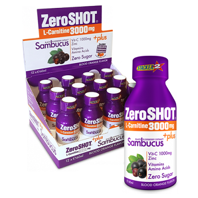 ZeroShot 60 mL 3000 Mg L-Carnitine + Plus Sambucus 12 Adet