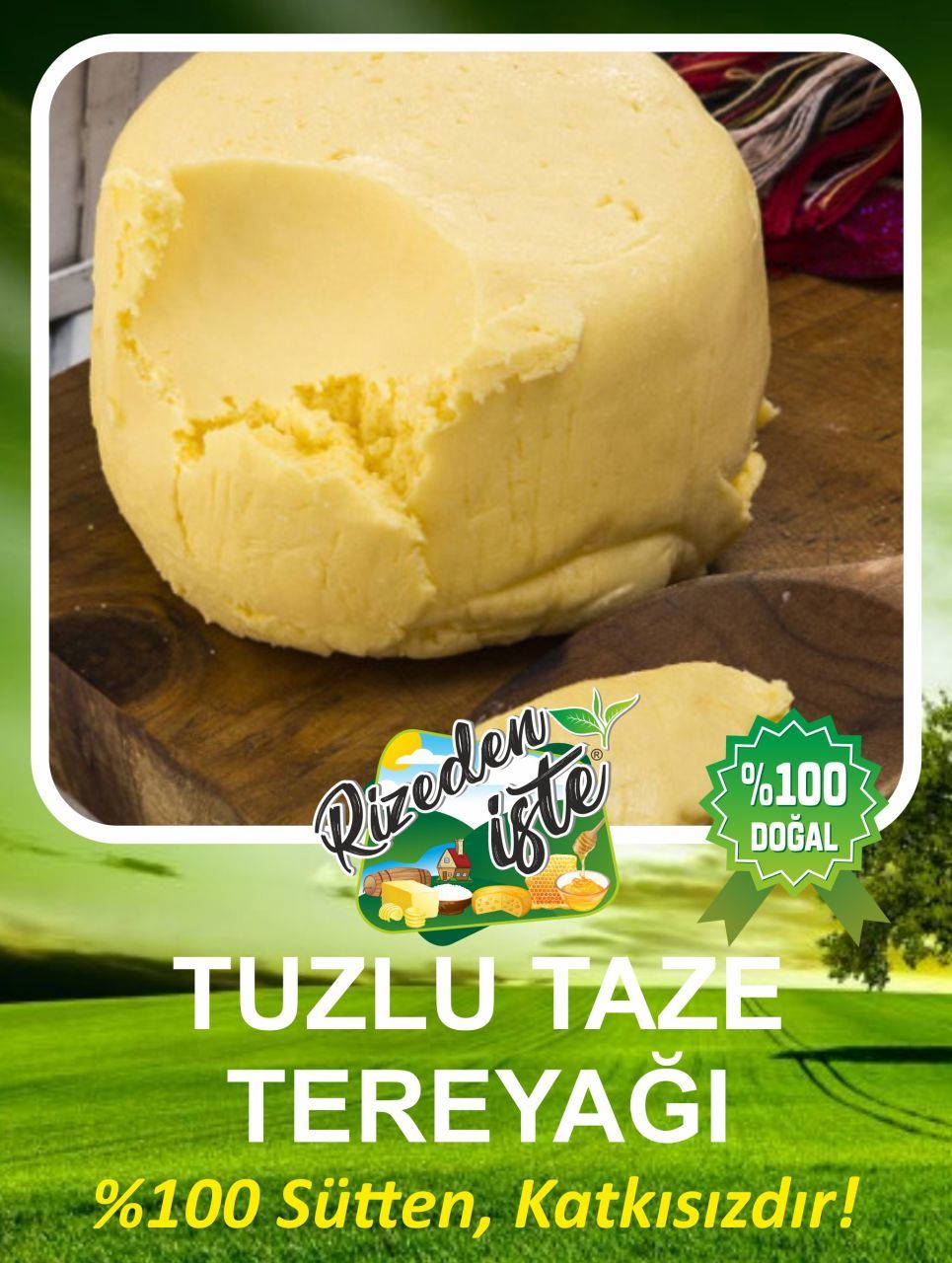 TUZLU TEREYAĞ 1 KG.
