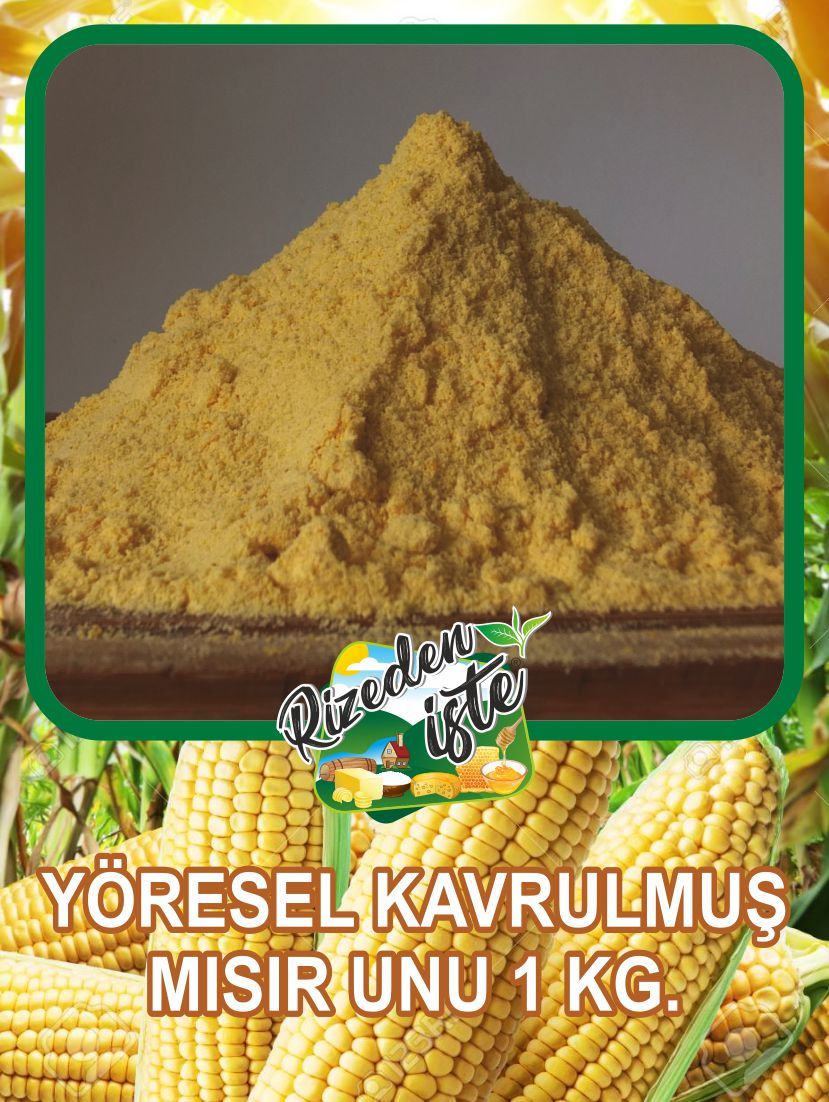 YÖRESEL KAVRULMUŞ MISIR UNU 1 KG.