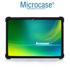 Microcase Lenovo Tab P10 10.1 Tablet TB-X705L TB-X705F Standlı Silikon Kılıf - SİYAH