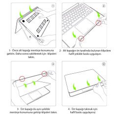 Microcase MacBook Pro 16 A2141 A2142 Shell Rubber Sert Kapak Kılıf - AL3372