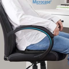 Microcase 3D Ortopedik Oto Araç Oyuncu Koltuk Minderi 1 Adet AL4337 Siyah