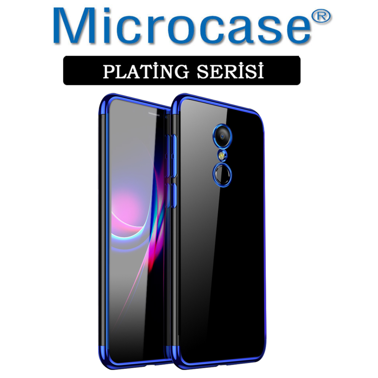 Redmi 5 Plus 5.99 inch Plating Series Soft Silikon Kılıf+Cam