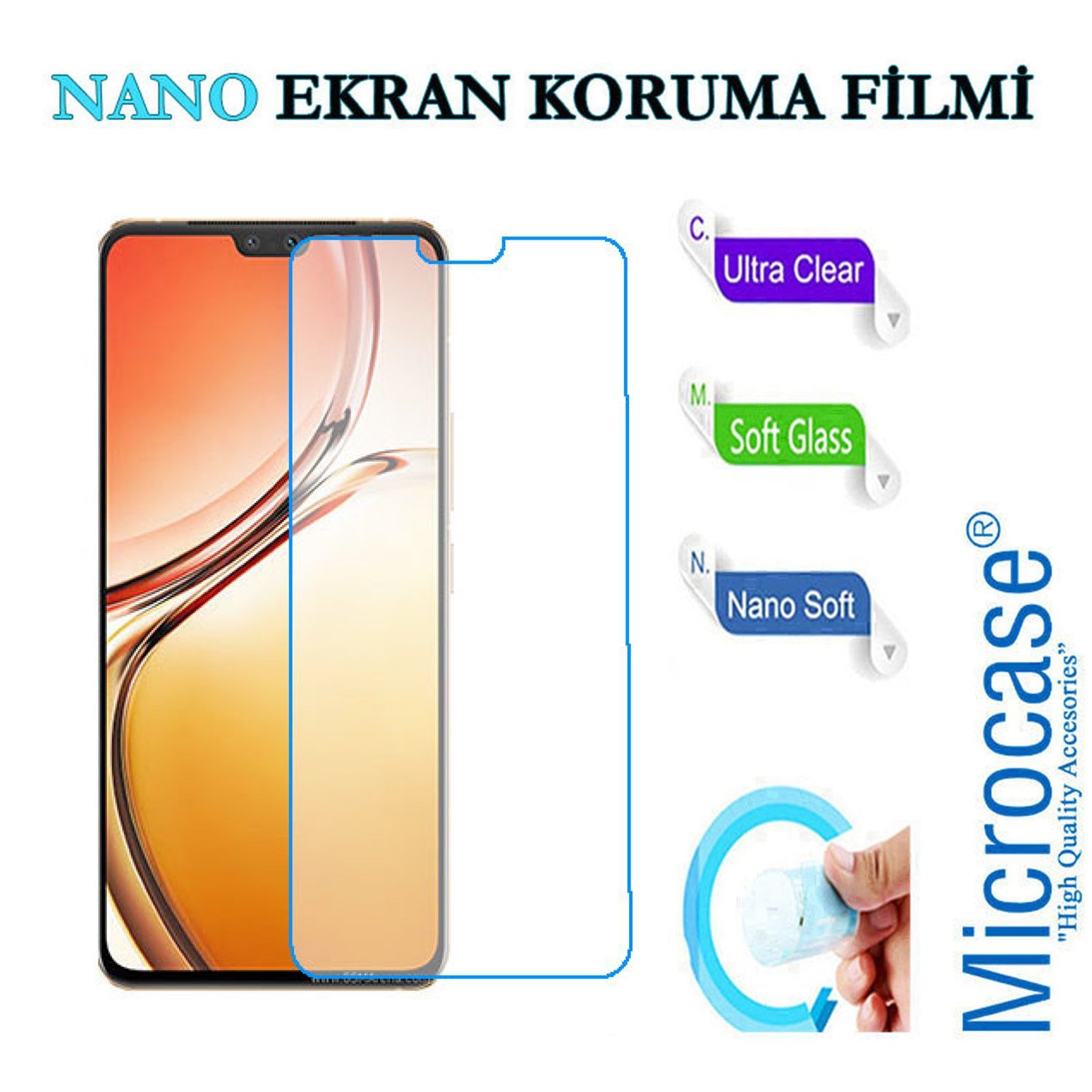 Microcase Vivo V23 5G Nano Esnek Ekran Koruma Filmi