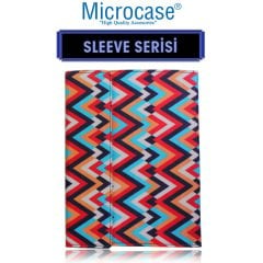 Microcase Samsung Galaxy Tab S6 Lite P610 Sleeve Serisi Desenli Mıknatıs Kapaklı Standlı Kılıf - DS10