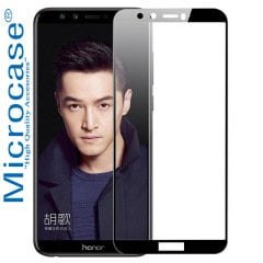 Huawei Honor 9 Lite Tam Kaplayan Çerçeveli Tempered Ekran Koruma