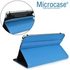 Microcase Delüx Serisi 10 inch Universal Standlı Tablet Deri Kılıf - Turkuaz