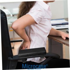 Microcase 3D Ortopedik Oto Araç Oyuncu Koltuk Kol Dayama Padi 1 Adet AL4338 Siyah