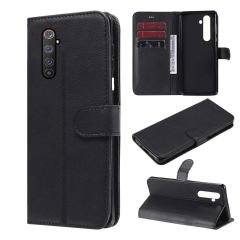 Microcase Realme 6 Pro Darbeye Dayanıklı Cüzdanlı ve Standlı Kapaklı Deri Kılıf Siyah AL4232