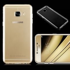 Samsung Galaxy C5 PRO ince Silikon Kılıf + Tempered Glass