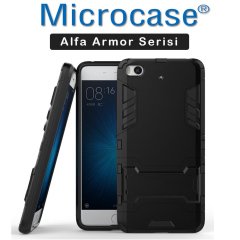 Xiaomi Mi 5S Alfa Armor Kılıf + Tam Kaplayan Cam