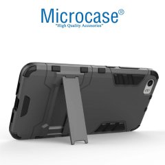 Xiaomi Mi 5 Alfa Armor Kılıf + Tam Kaplayan Cam