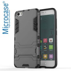 Xiaomi Mi 5 Alfa Armor Kılıf + Tam Kaplayan Cam