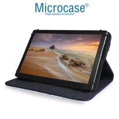 Microcase Delüx Serisi 8 inch Universal Standlı Tablet Deri Kılıf - Lacivert