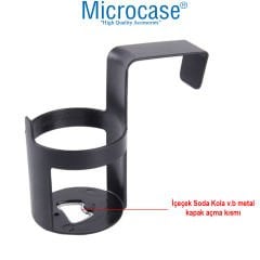 Microcase Araç İçi Bardak Tutucu İçecek Kapak Açıçılı Kapı Pencere Montajlı Tutucu - AL3486