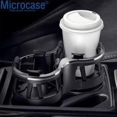 Microcase Araç İçi Bardaklıktan Monte Çift Bardak Tutucu ve İçecek Tutucu - AL3487