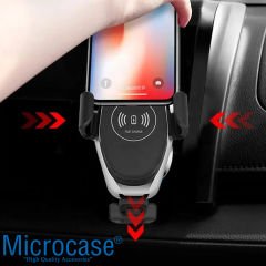 Microcase Araç İçi Wireless Kablosuz Şarj Özellikli Telefon Tutucu Q12 - AL3527