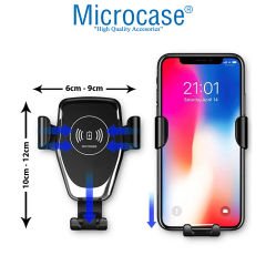 Microcase Araç İçi Wireless Kablosuz Şarj Özellikli Telefon Tutucu Q12 - AL3527
