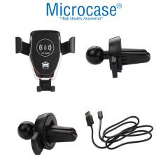 Microcase Araç İçi Wireless Kablosuz Şarj Özellikli Telefon Tutucu Q12 - AL3527