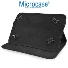 Microcase Delüx Serisi 8 inch Universal Standlı Tablet Deri Kılıf - Mor