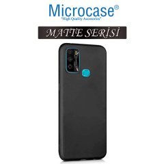 Microcase Infinix Hot 9 Matte Serisi Silikon TPU Kılıf - Siyah
