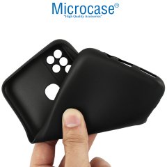 Microcase Infinix Hot 10 Matte Serisi Silikon TPU Kılıf - Siyah