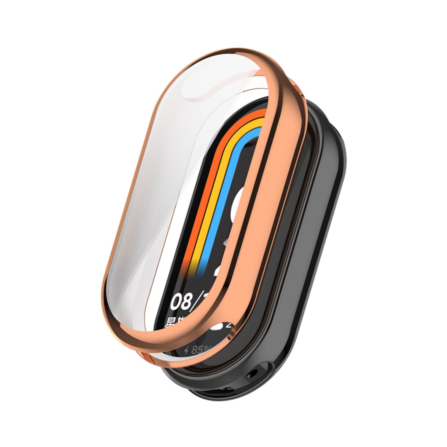 Microcase Xiaomi Smart Band 9 için   Önü Kapalı Silikon Kılıf - AL3173