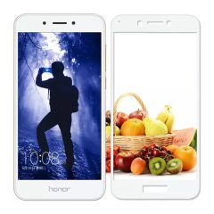 Huawei Honor 6A Tam Kaplayan Çerçeveli Tempered Cam - Beyaz