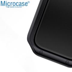 Microcase Apple Watch 7 45 mm Önü Açık Armor Parlak Silikon Kılıf - Siyah