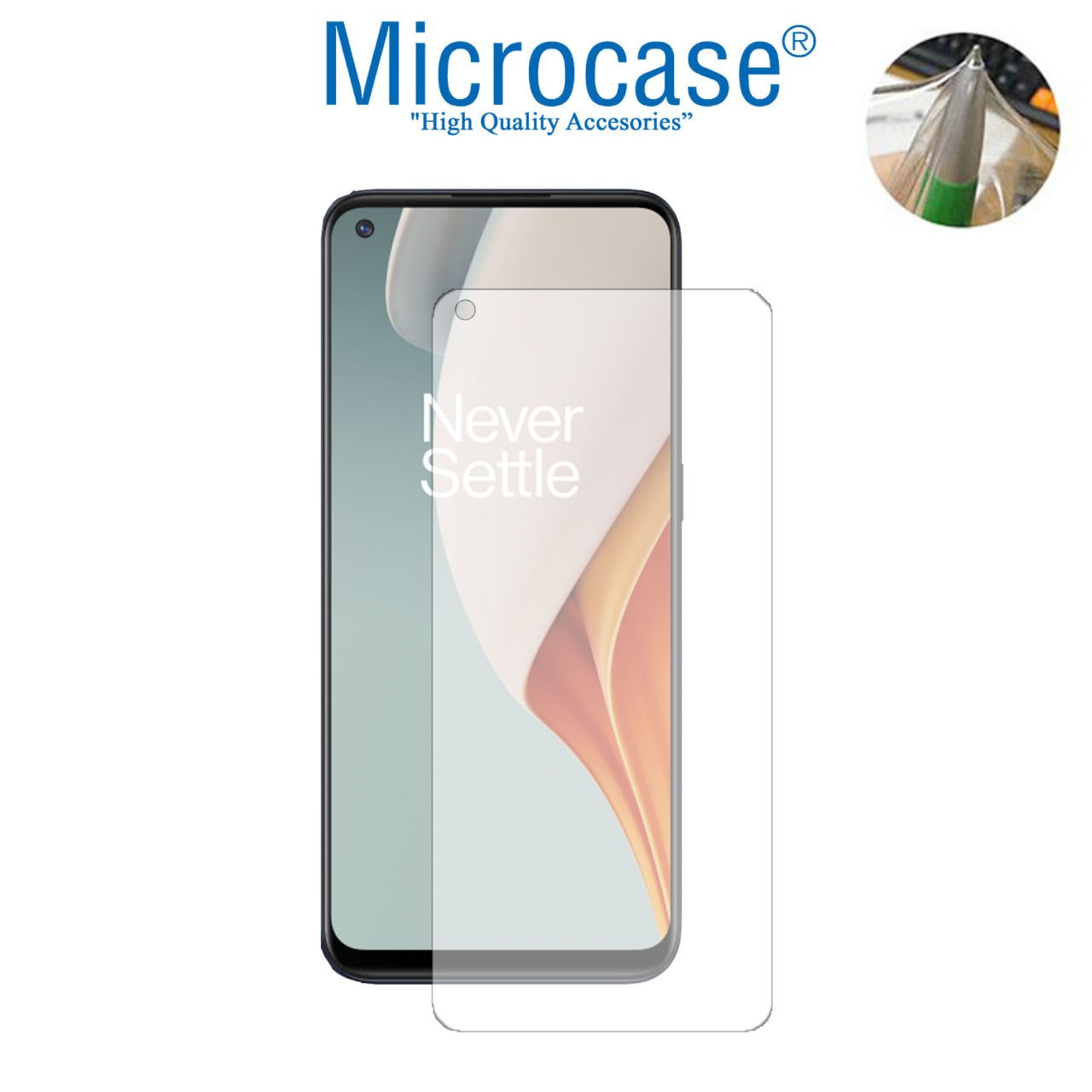 Microcase Oneplus Nord N10 Full Ön Kaplama TPU Soft Koruma Filmi