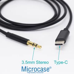 Microcase Type-C To 3.5mm Konektör Aux Ses Kablosu 1M AL4808