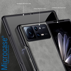 Microcase Tecno Phantom V Fold2 Deri Kaplama Kılıf-AL5121