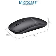 Microcase 2in1 Yuvarlak Tuşlu Bluetooth Kablosuz Klavye 800-1200-1600 DPI Bluetooth Kablosuz Mouse AL4812