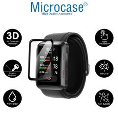 Microcase Huawei Watch D Tam Kaplayan Kavisli Ekran Koruyucu 3D Pet Film - Siyah AL3385