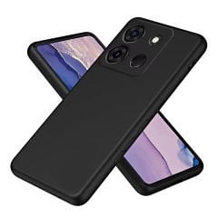Microcase Infinix Smart 9 Matte Serisi Silikon TPU Kılıf - Siyah AL3367