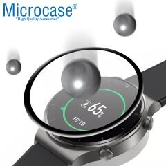 Microcase Huawei Watch Buds Tam Kaplayan Kavisli Ekran Koruyucu 3D Pet Film - Siyah AL3385