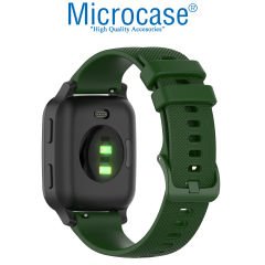 Microcase Amazfit Bip 3 Pro için Nokta Desenli Silikon Kordon Kayış - KY30