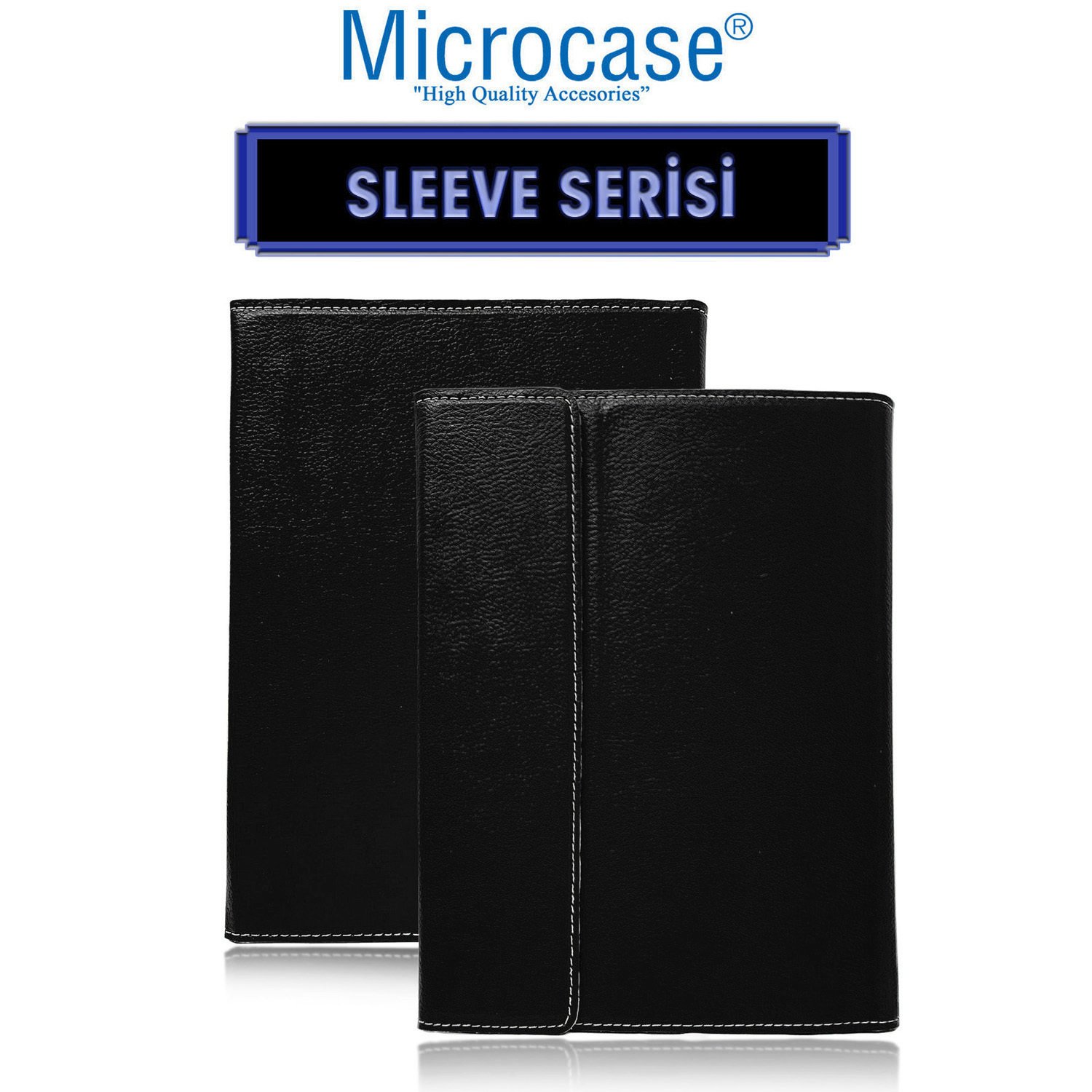 Microcase iPad Mini 6.Nesil 8.3 inch 2021 Sleeve Serisi Mıknatıs Kapaklı Standlı Kılıf - ACK101 Siyah